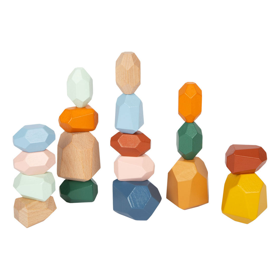 Small Foot - houten balans blokken safari, 18dlg.