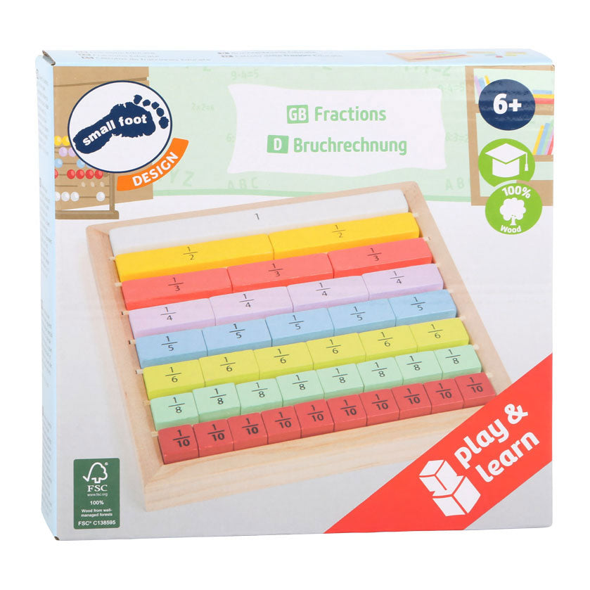 Small Foot - houten blokjes met breuken