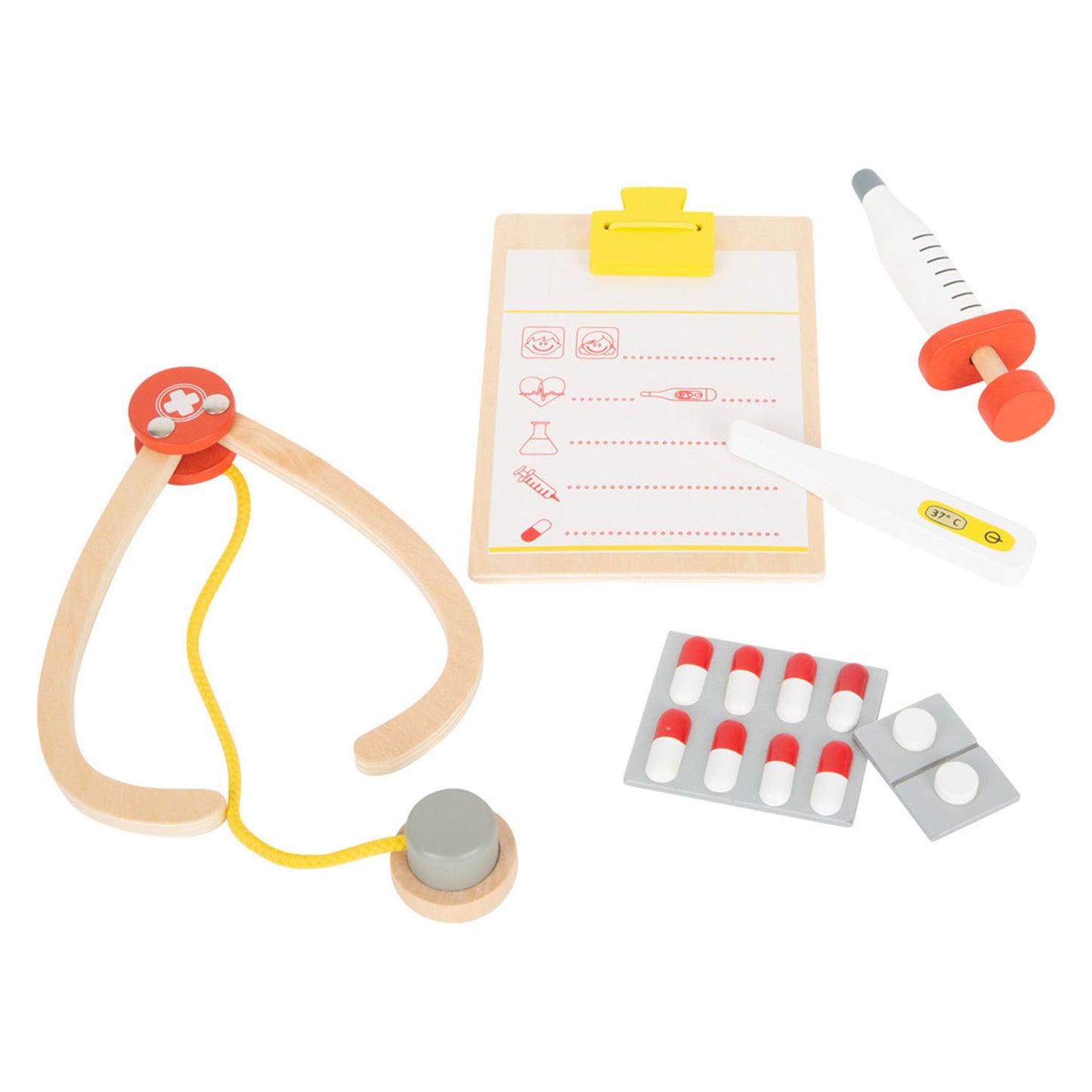 Small Foot - houten dokter en tandarts 2in1 set in koffer