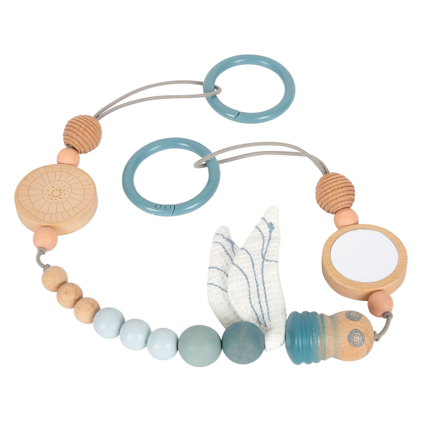 Small Foot - houten kinderwagenketting zeekust