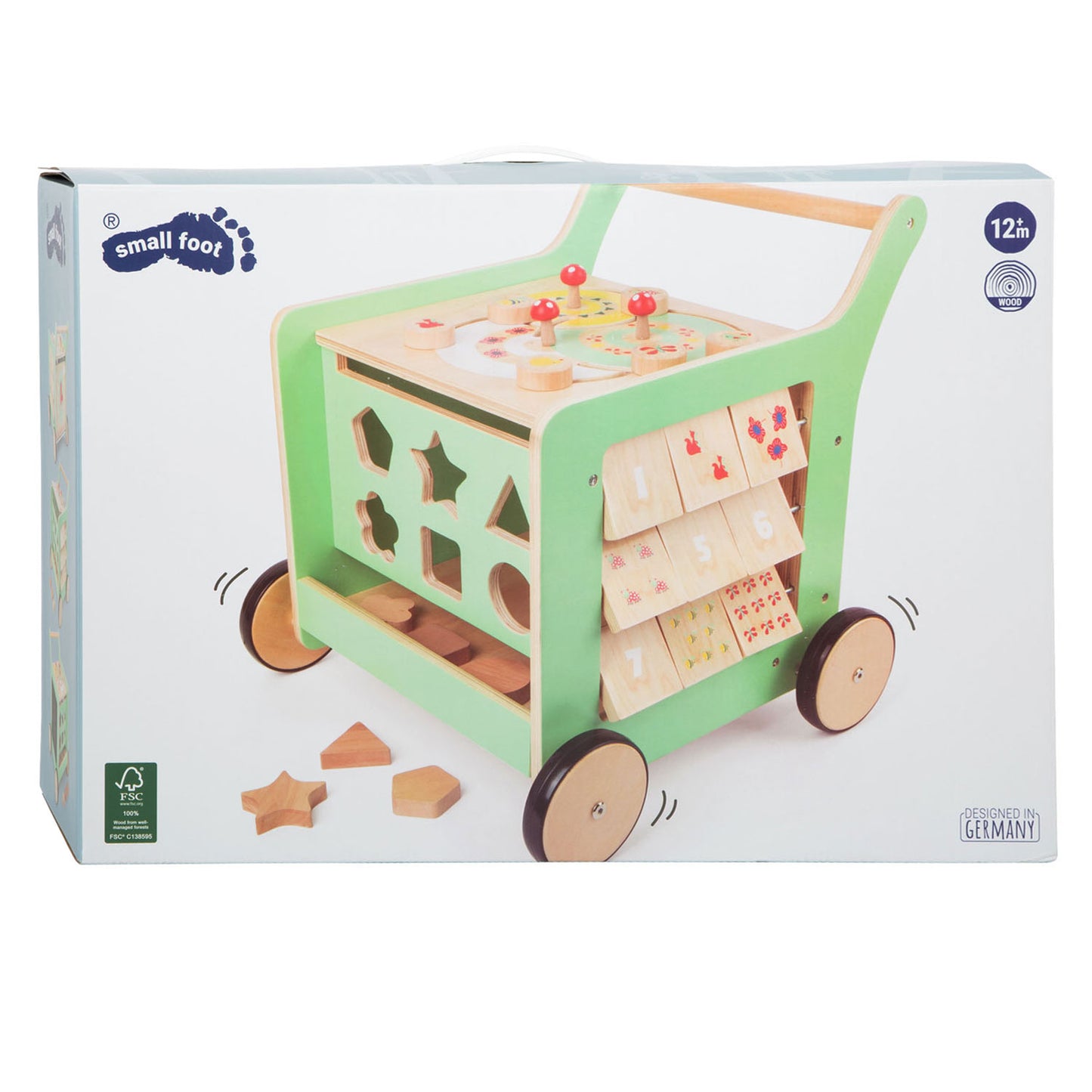 Small Foot - houten baby walker loopwagen activiteitencentrum
