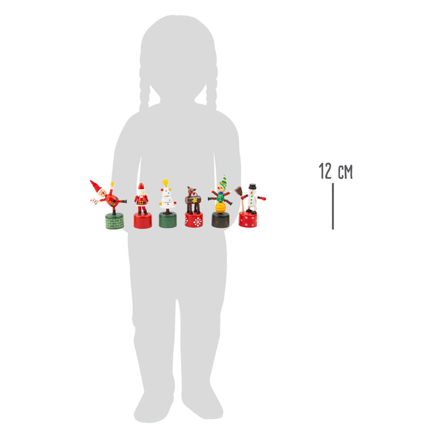 Small Foot - houten drukfiguur kerst