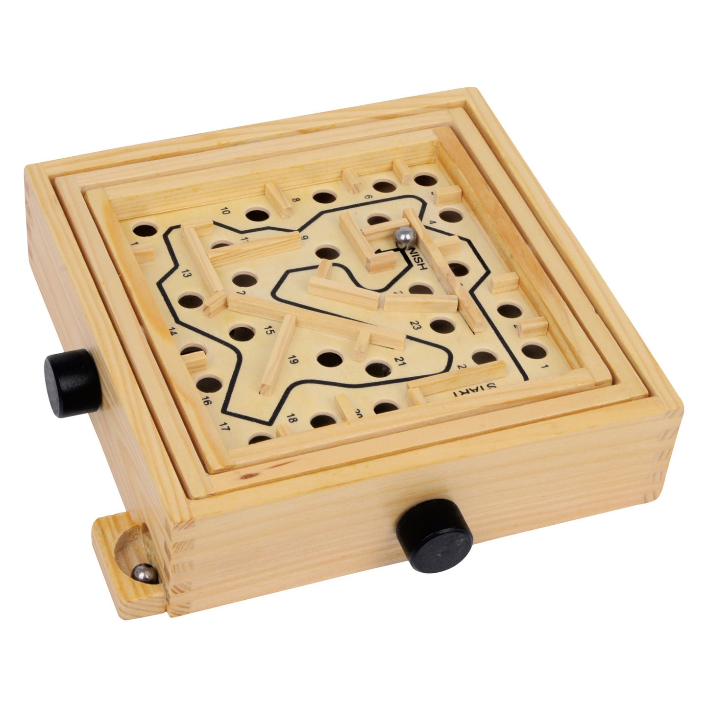 Small Foot - houten labyrinth knikkerspel