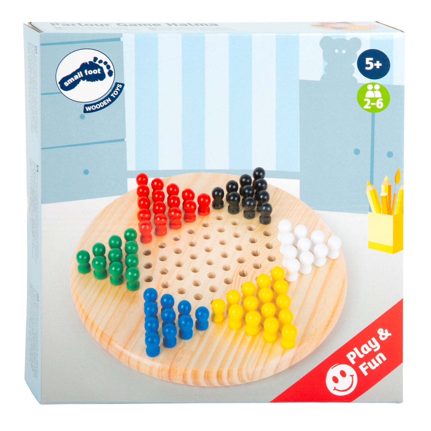 Small Foot - halma houten bordspel