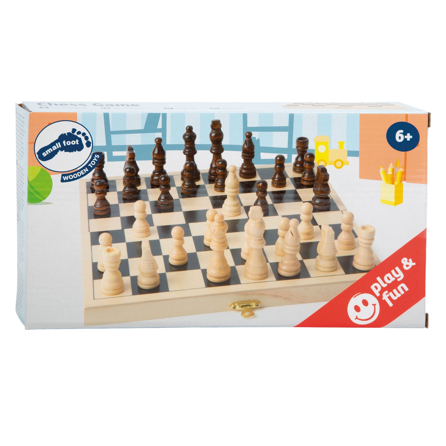 Small Foot - houten schaakspel