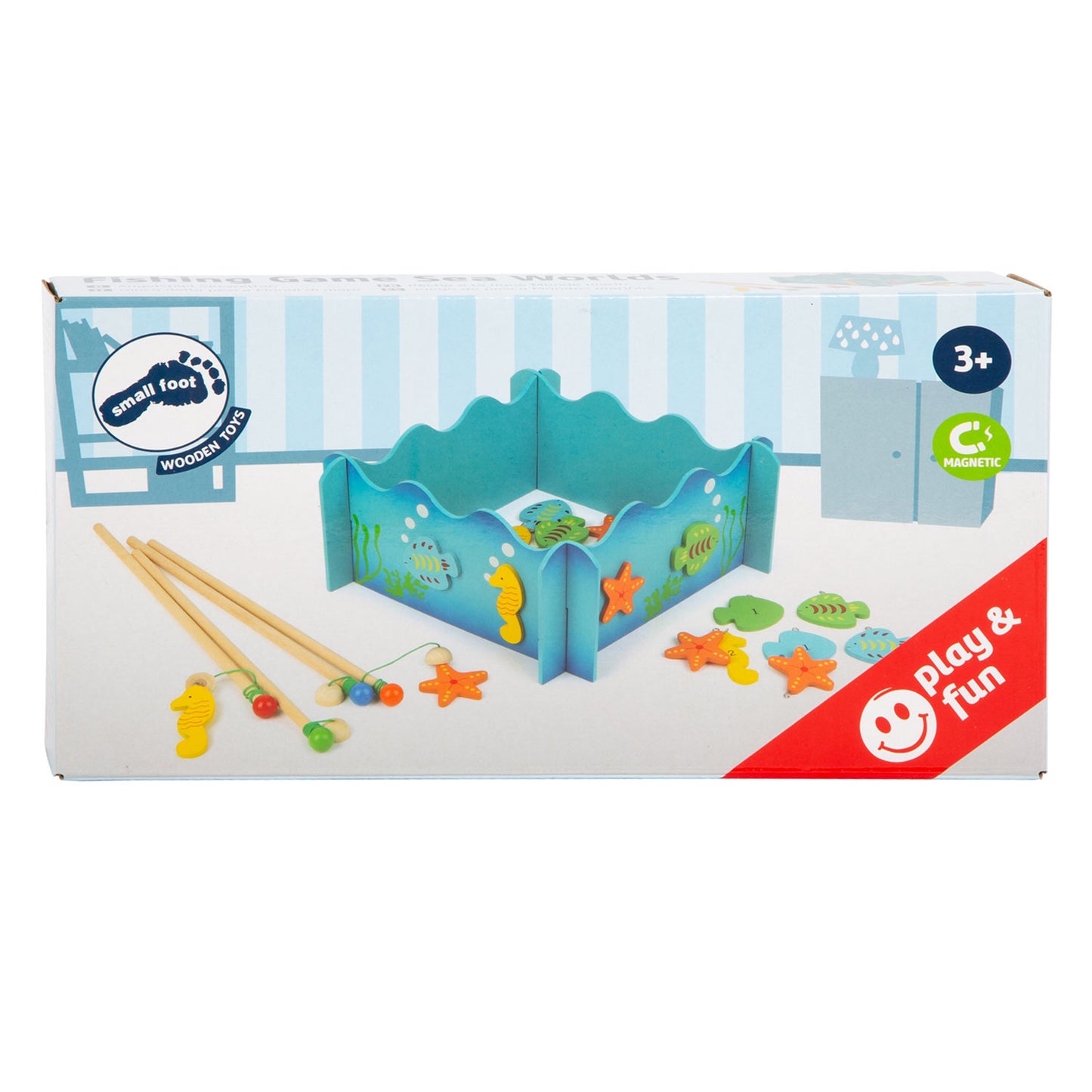 Small Foot - houten vishengelspel oceaan