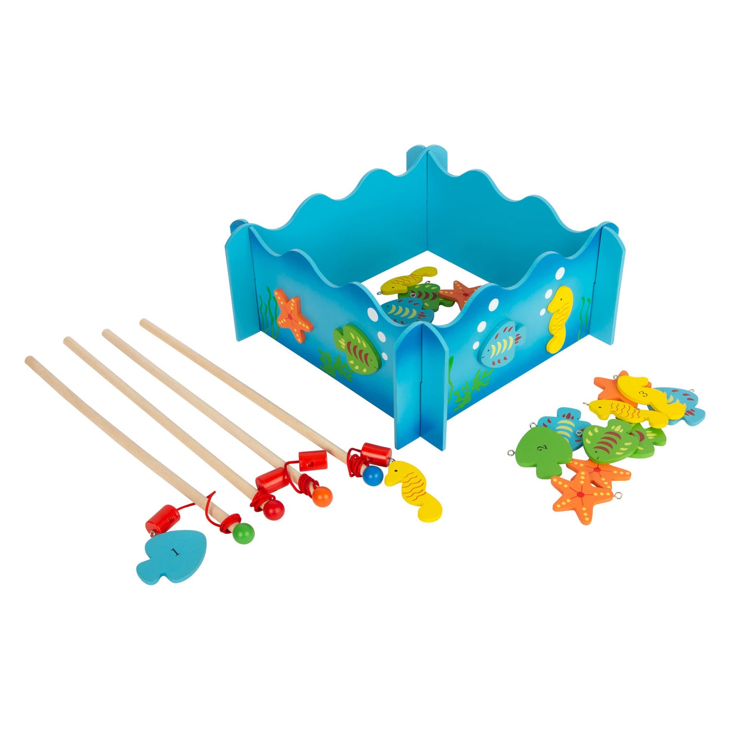 Small Foot - houten vishengelspel oceaan