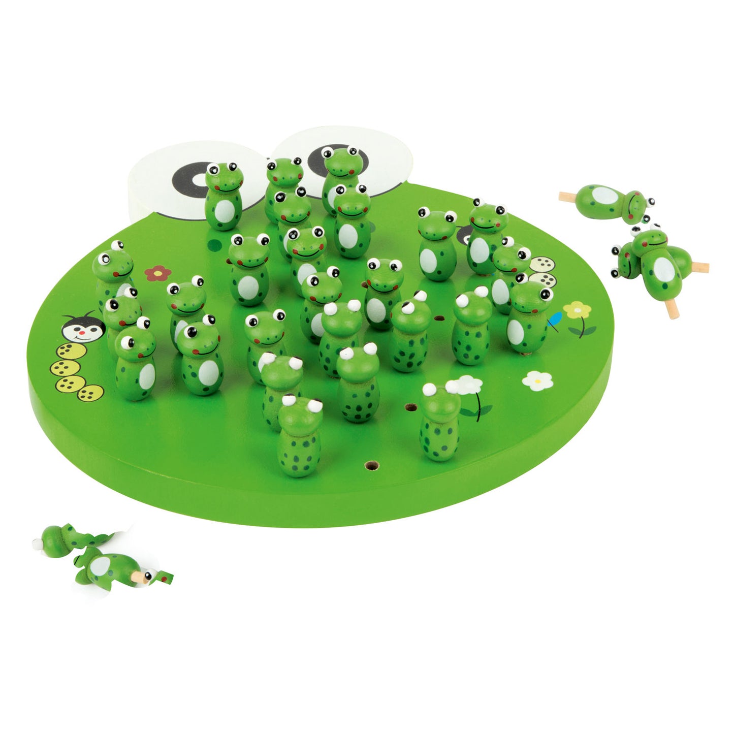 Small Foot - houten spel solitaire kikker