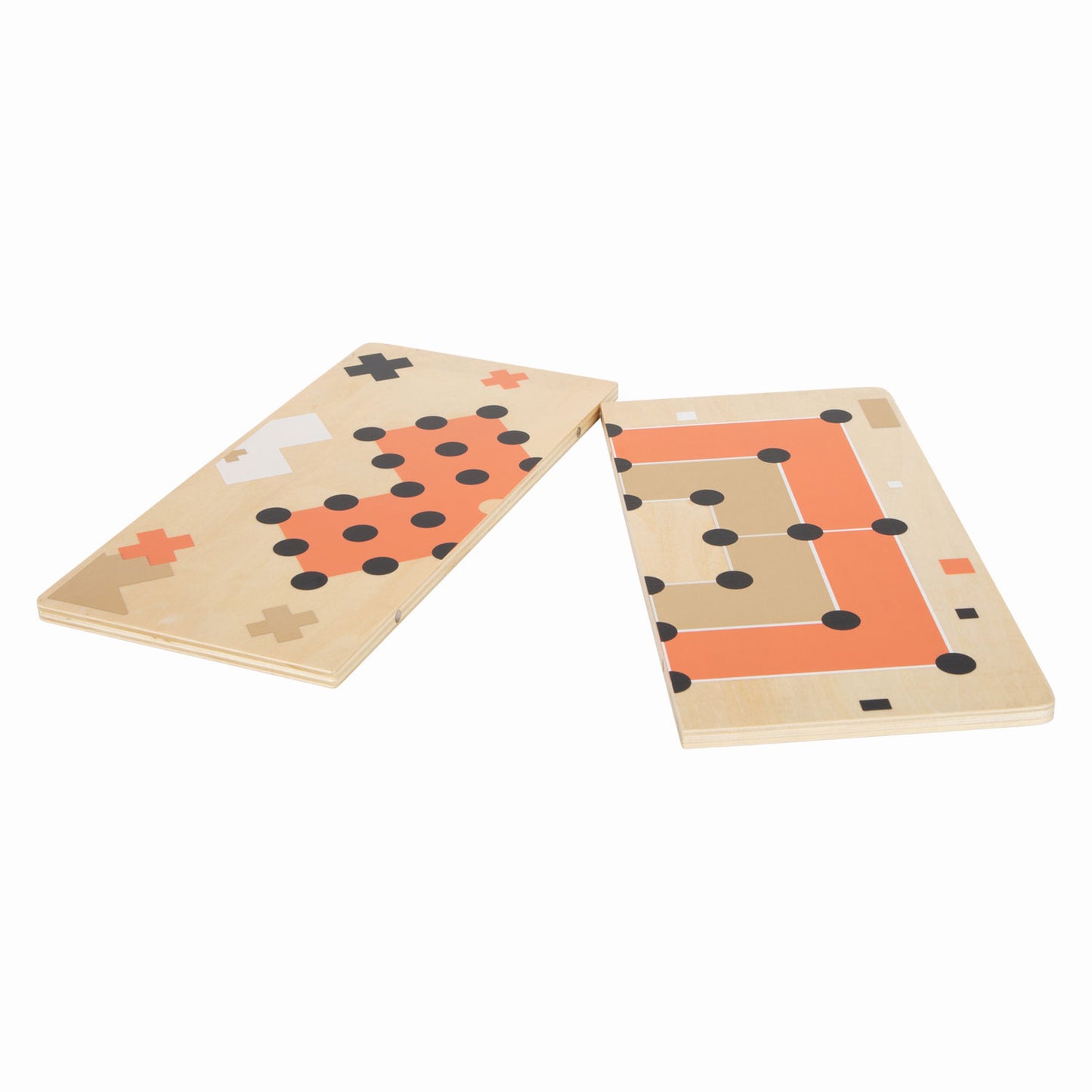 Small Foot - houten solitaire en molenspel gouden editie