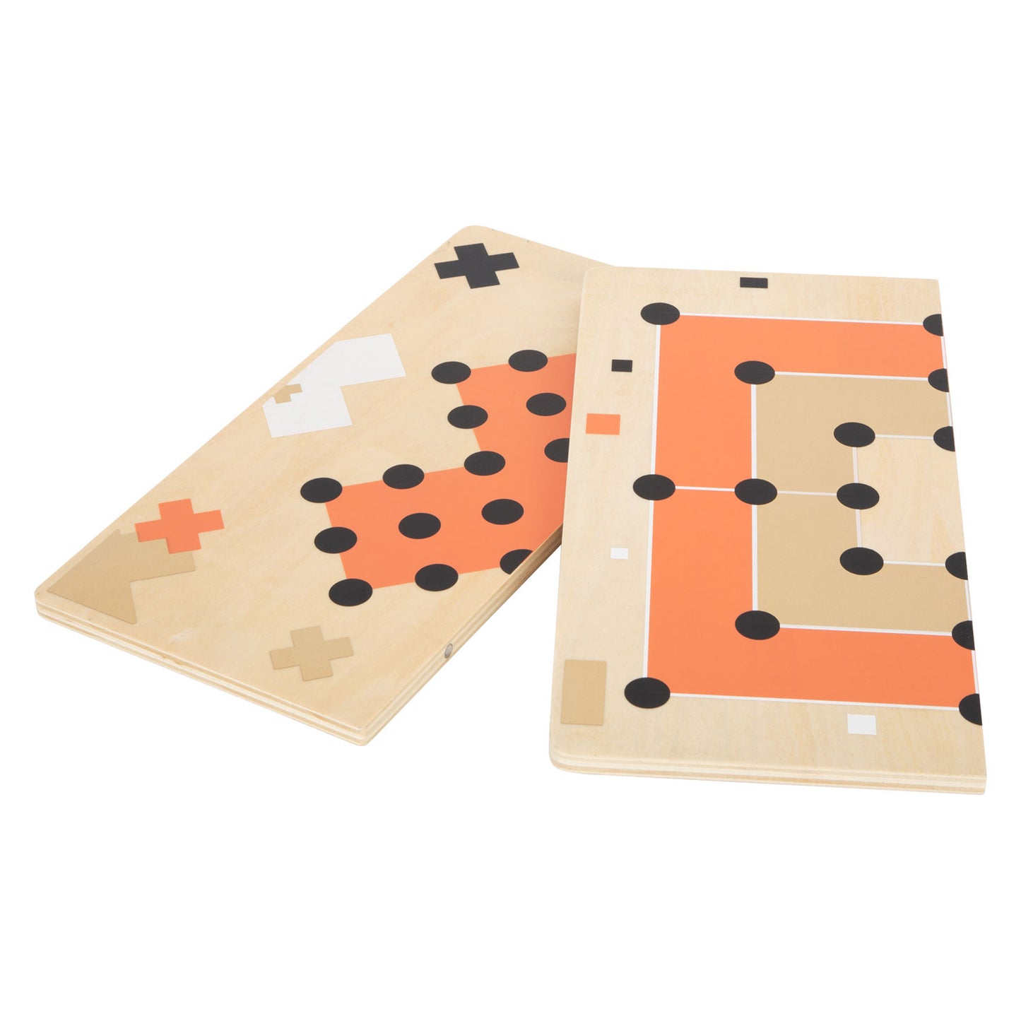 Small Foot - houten solitaire en molenspel gouden editie