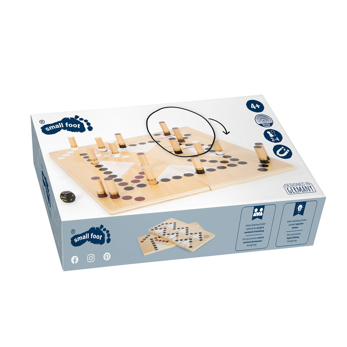 Small Foot - slangen en ladders bordspel gouden editie