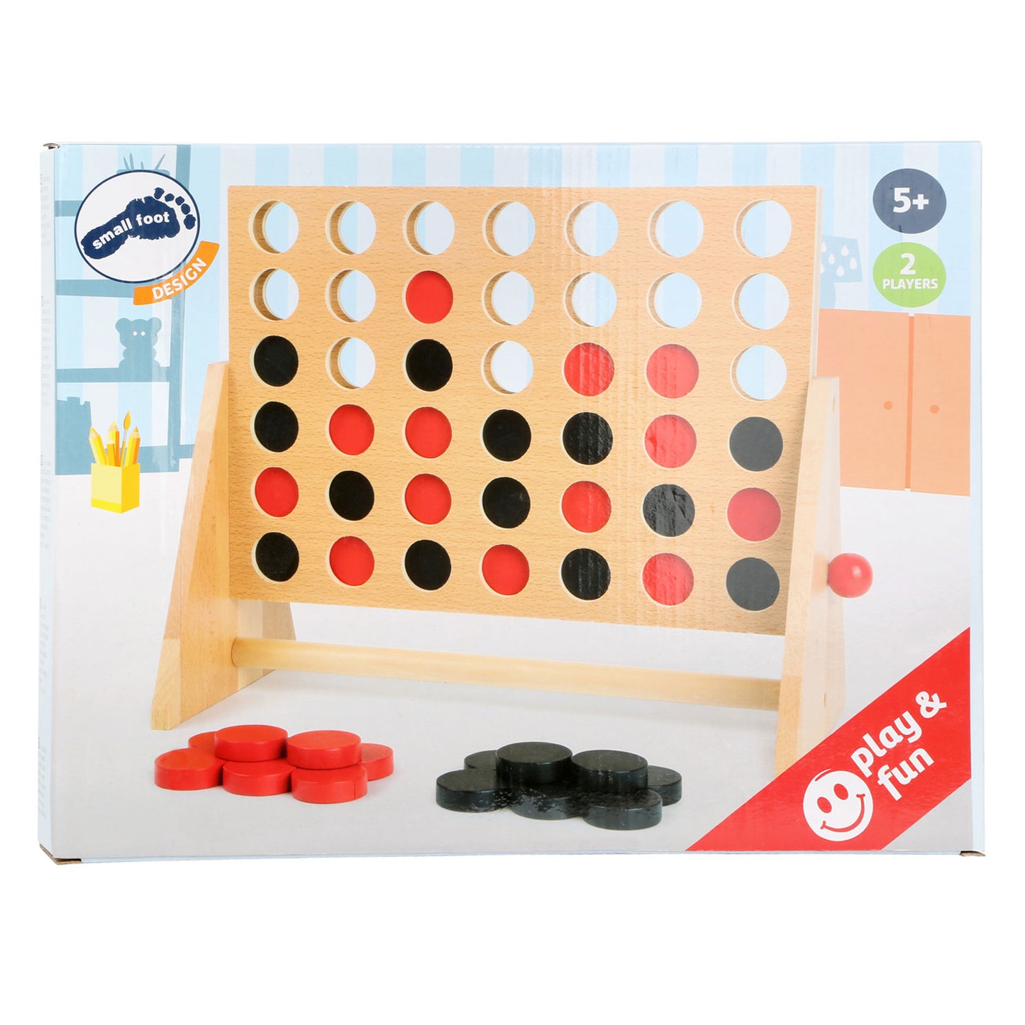 Small Foot - houten spel 4 op een lijn