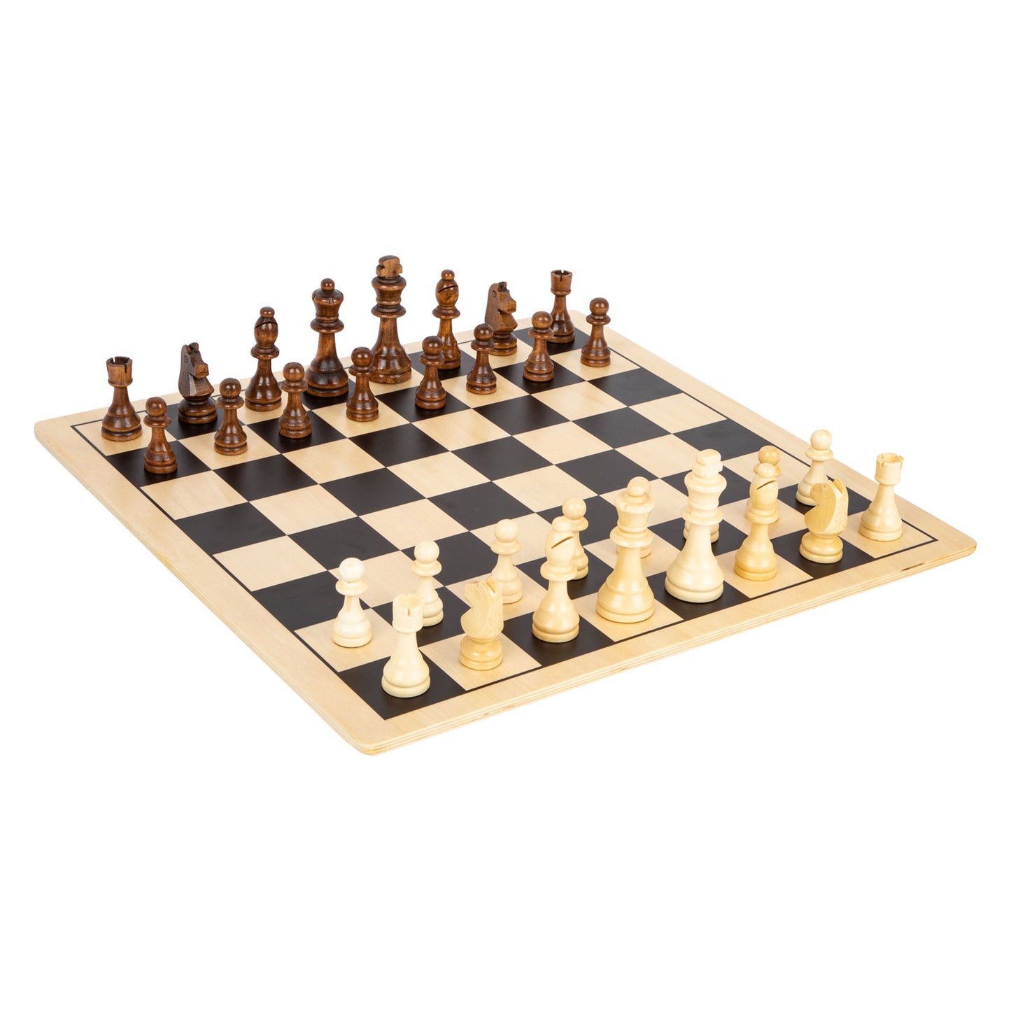 Small Foot - houten schaak en damspel xl
