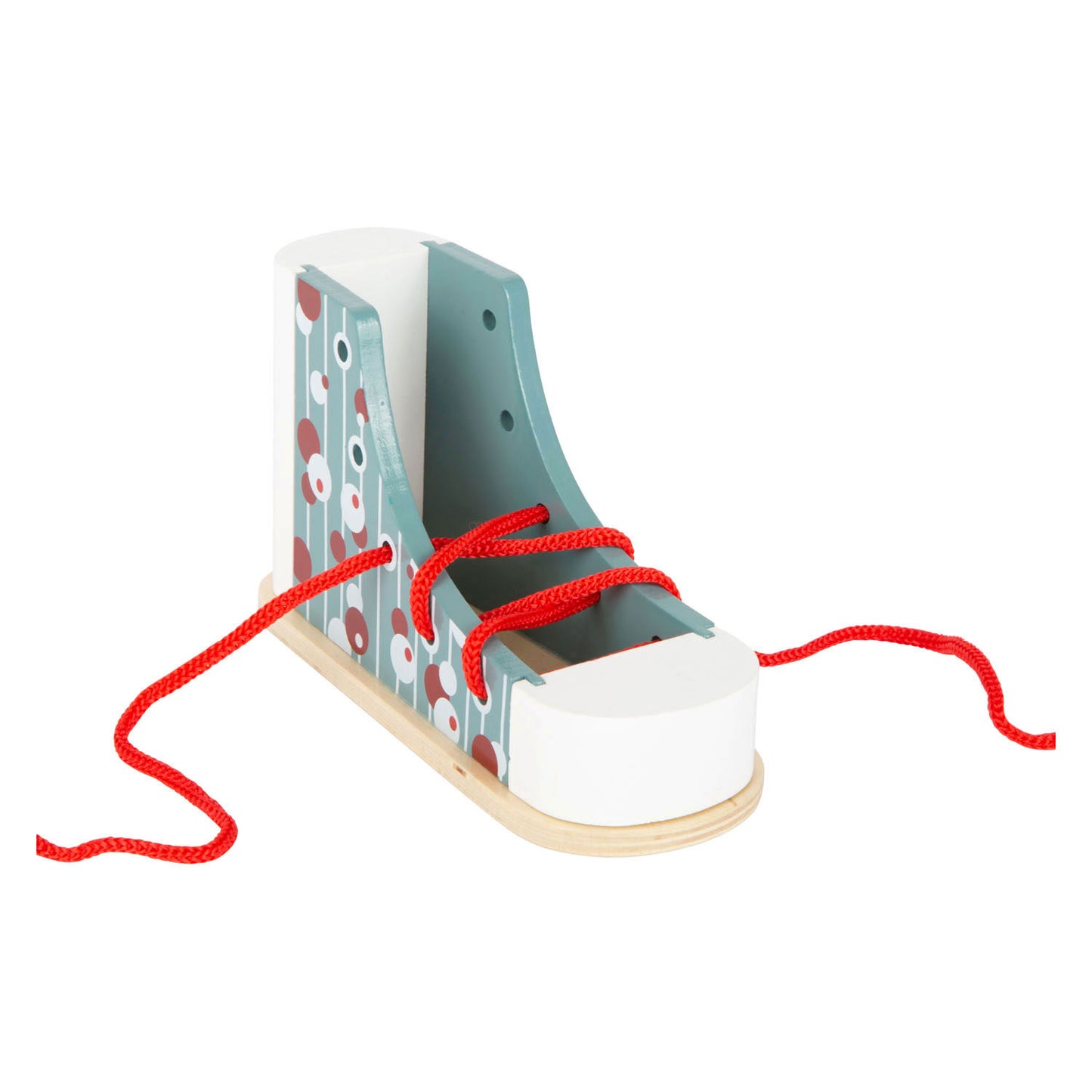 Small Foot - houten rijgschoen met veter