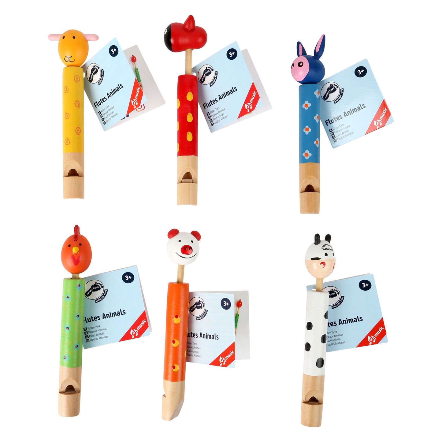 Small Foot - dierenfluit, set van 6