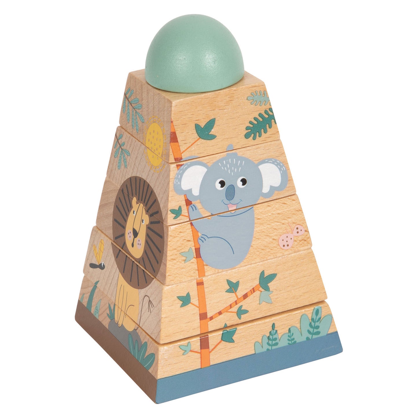 Small Foot - stapeltoren safari, 6dlg.