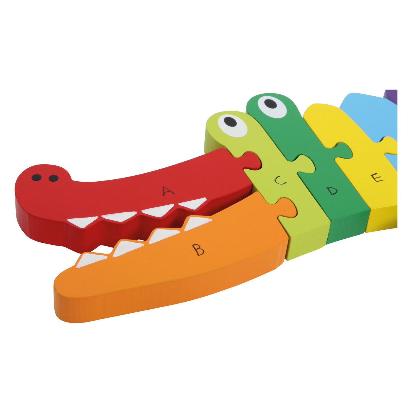 Small Foot - houten abc krokodil puzzel, 26dlg.