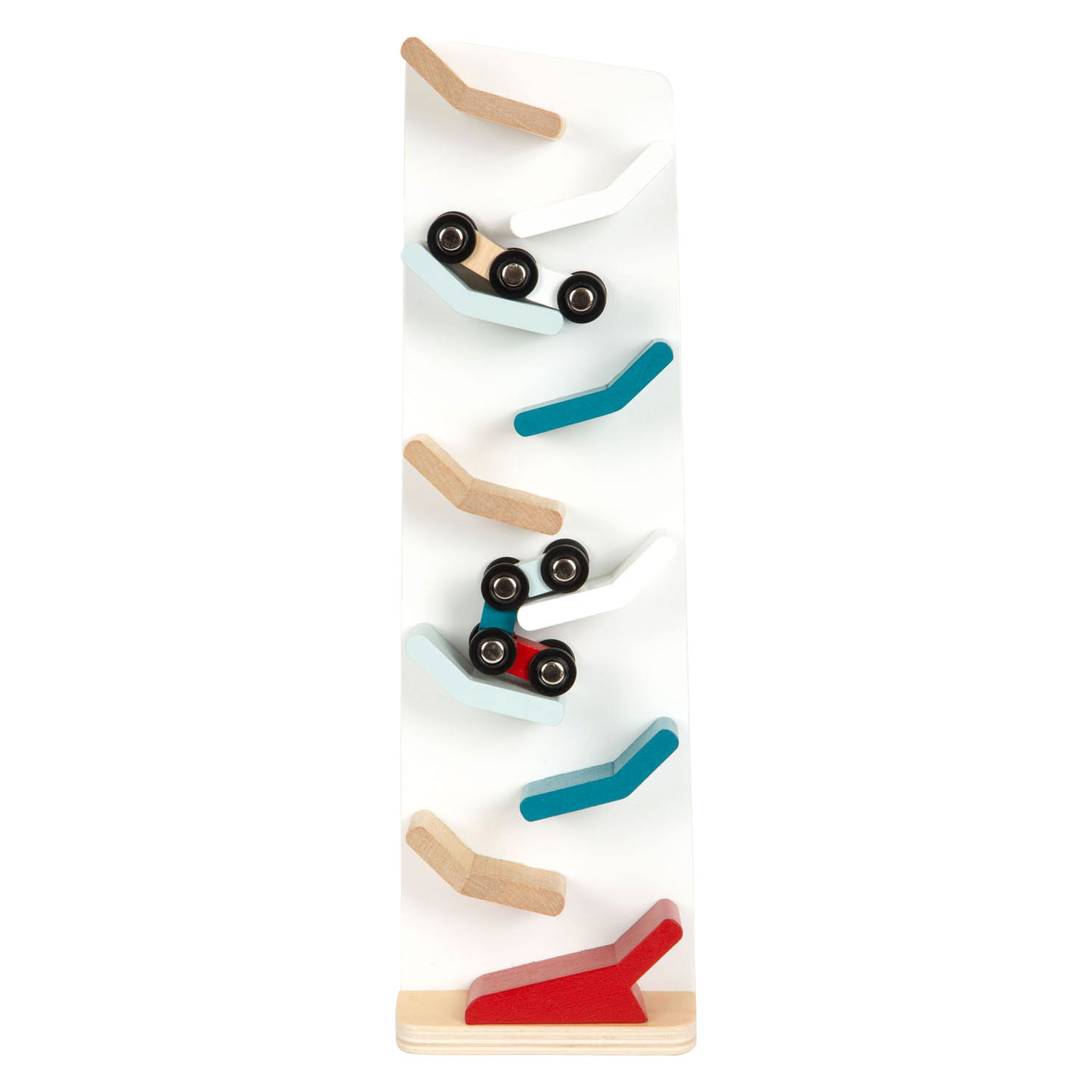 Small Foot - houten autobaan toren met auto's, 3dlg.