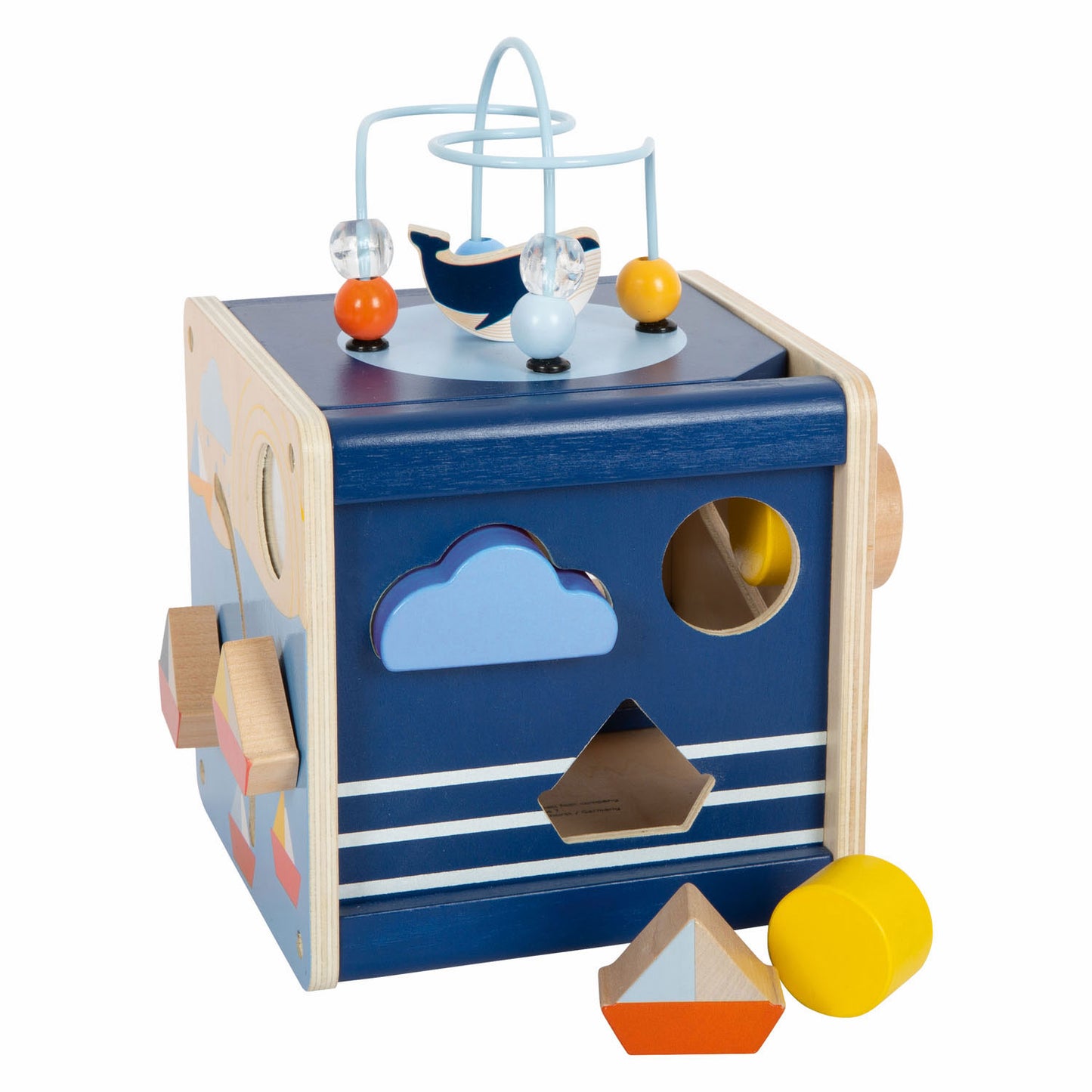 Small Foot - houten activiteitenkubus oceaan