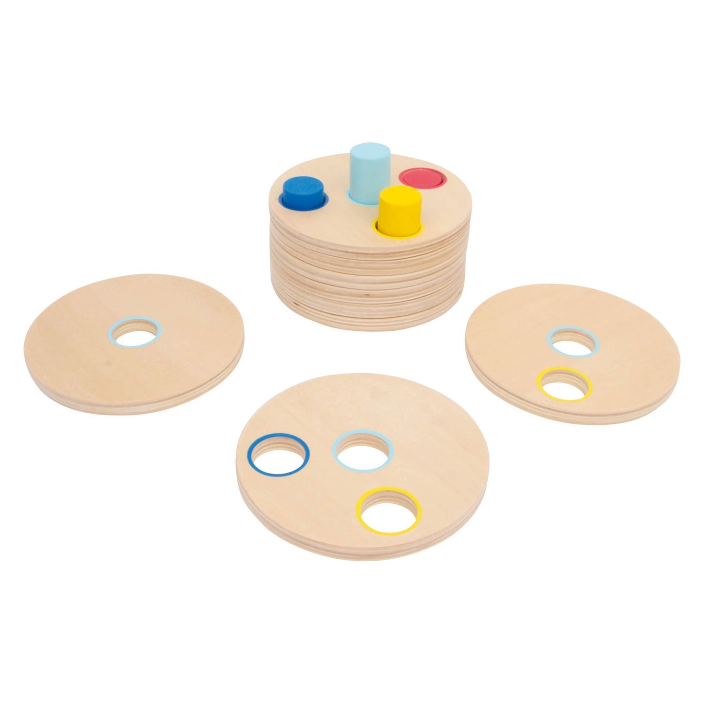 Small Foot - houten stapelspel logisteck educatief, 9dlg.