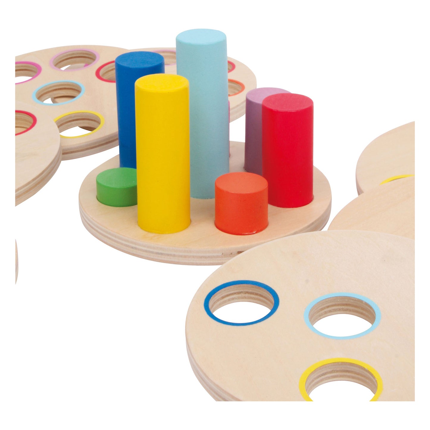 Small Foot - houten stapelspel logisteck educatief, 9dlg.