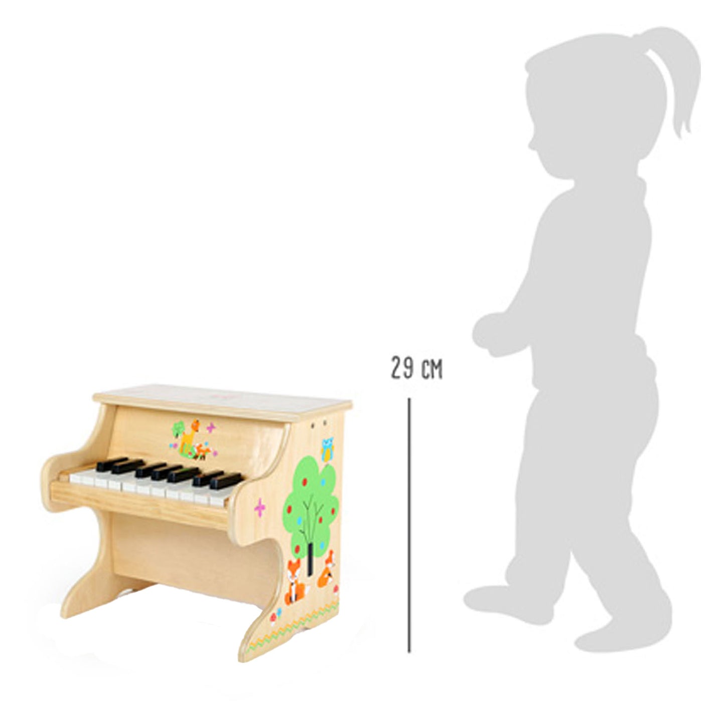 Small Foot - houten piano kleine vos