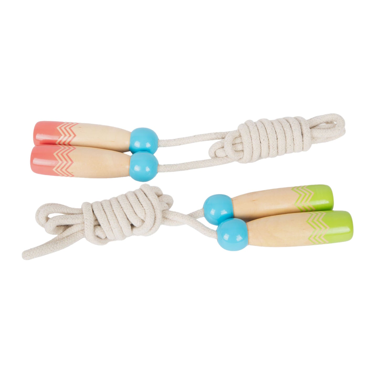 Small Foot - houten springtouw met patroon, set van 2