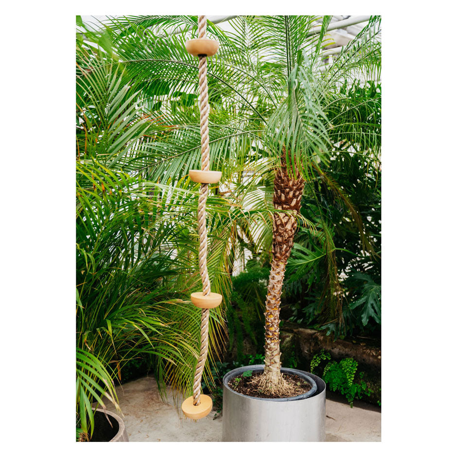 Small Foot - klimladder met houten opstapjes, 190cm