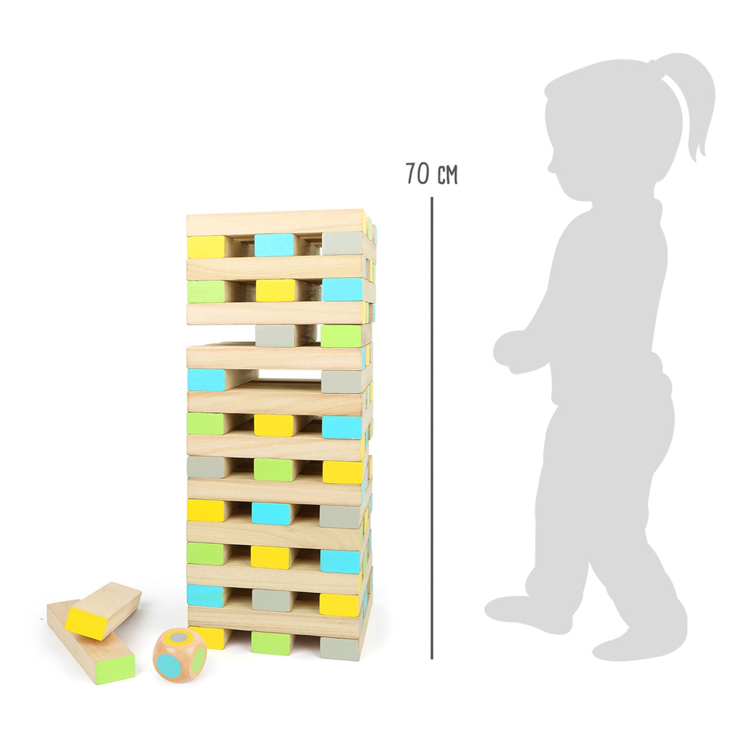 Small Foot - houten wiebeltoren balansspel xxl