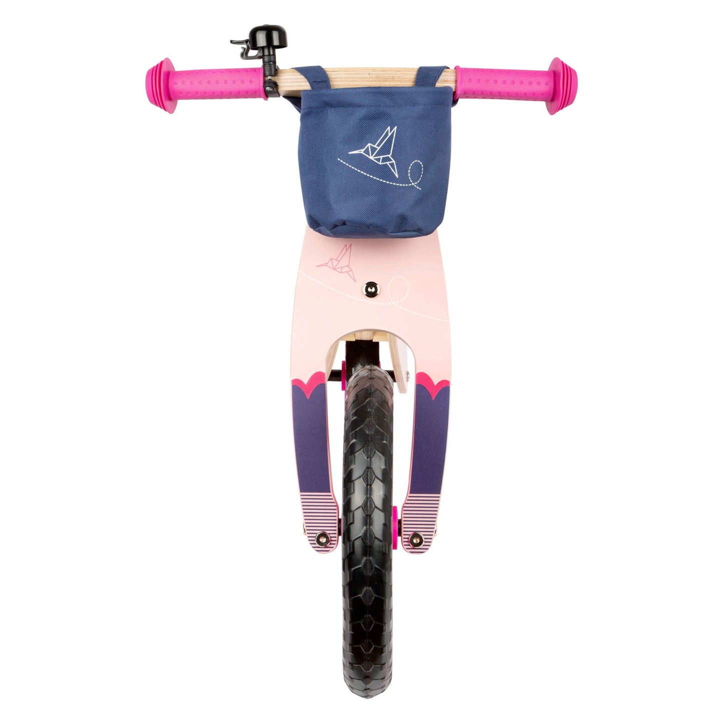 Small Foot - houten loopfiets kolibrie roze