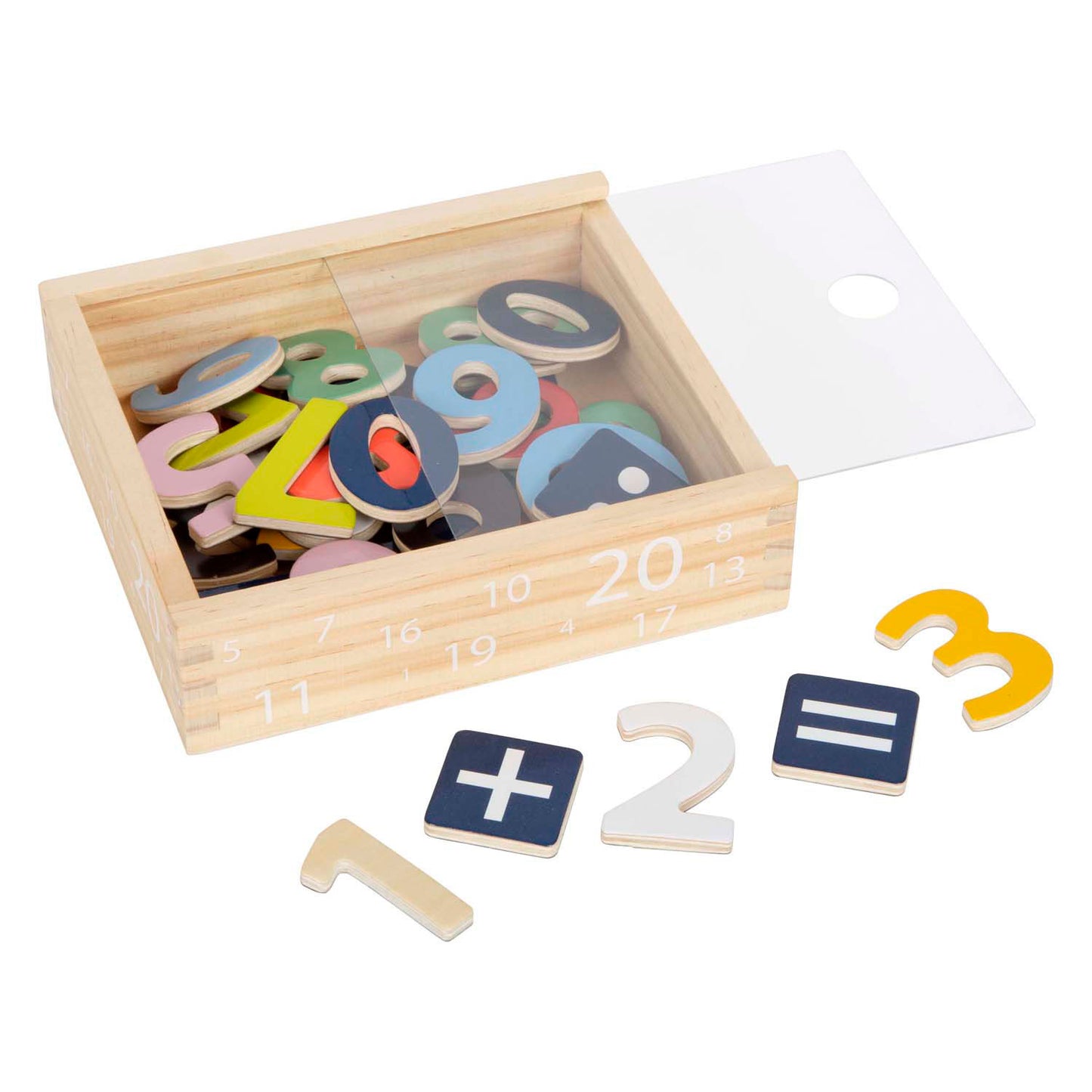 Small Foot - houten magnetische cijfers kleur. 37dlg.