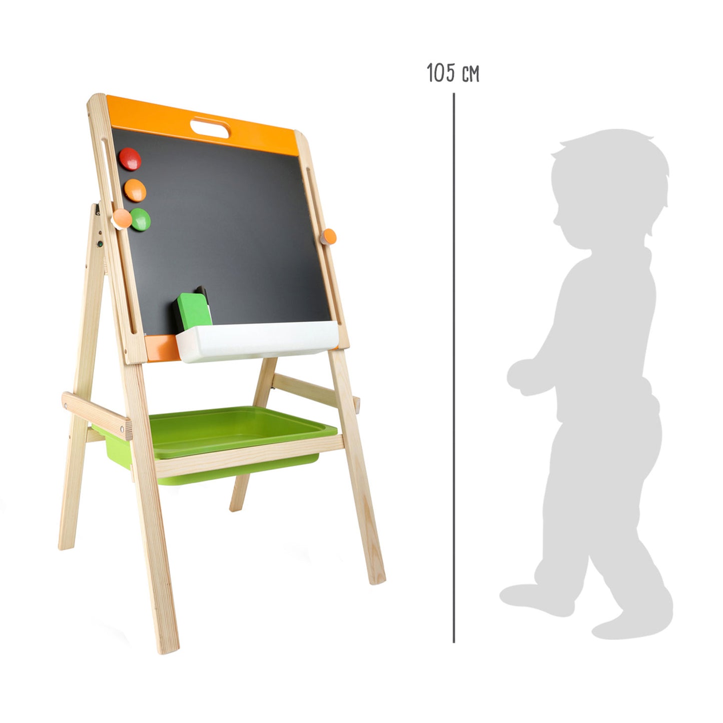 Small Foot - houten krijt- en magneetbord, 7dlg.