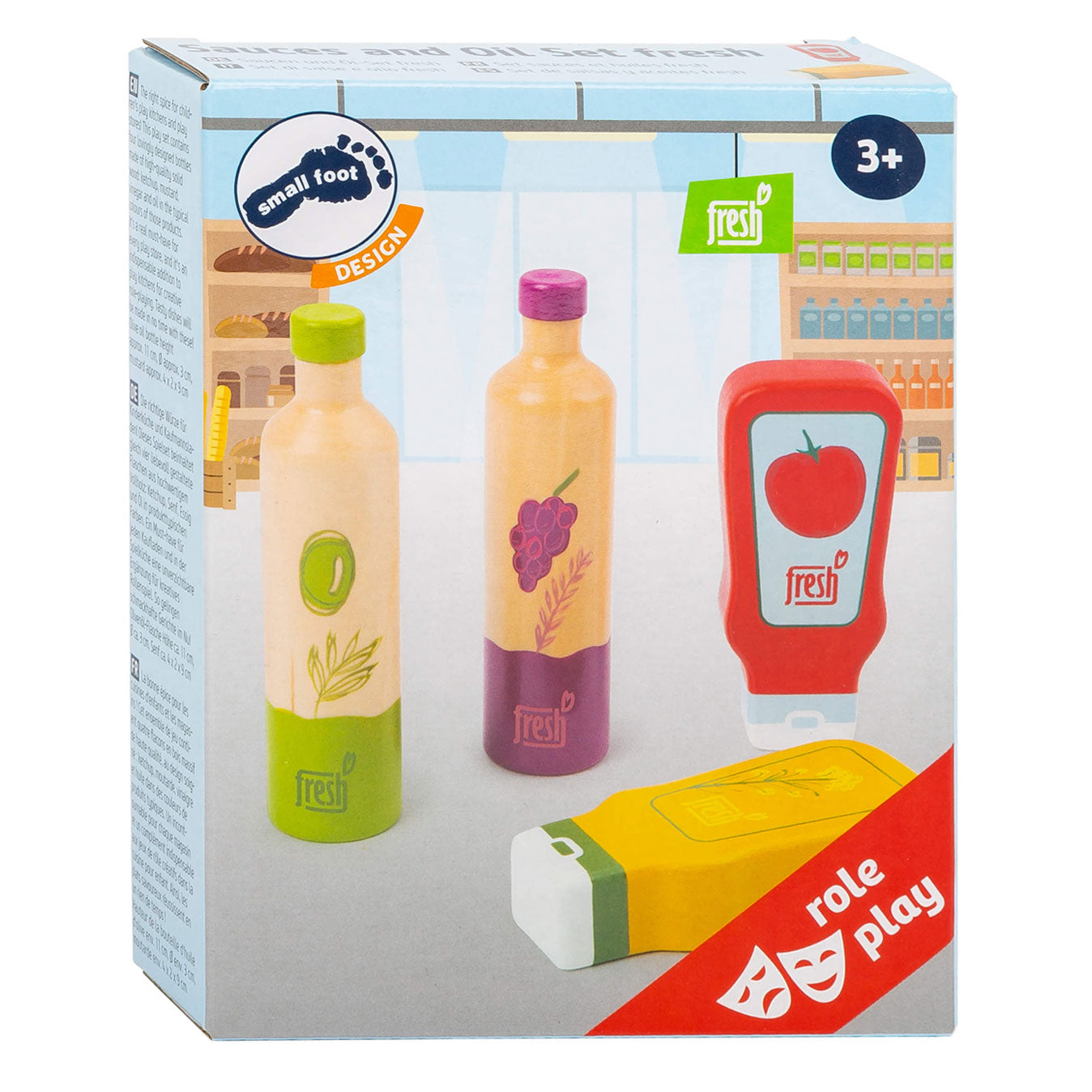 Small Foot - houten speeleten sauzen en olie, 4dlg.