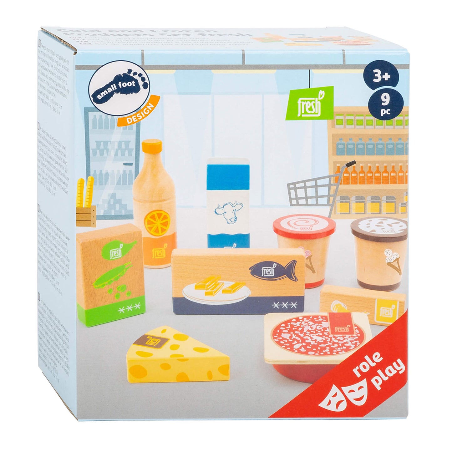Small Foot - houten speeleten koude en bevroren producten, 9dlg.
