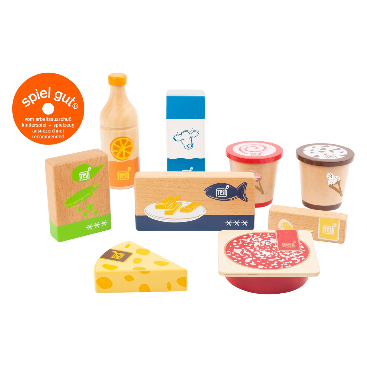 Small Foot - houten speeleten koude en bevroren producten, 9dlg.