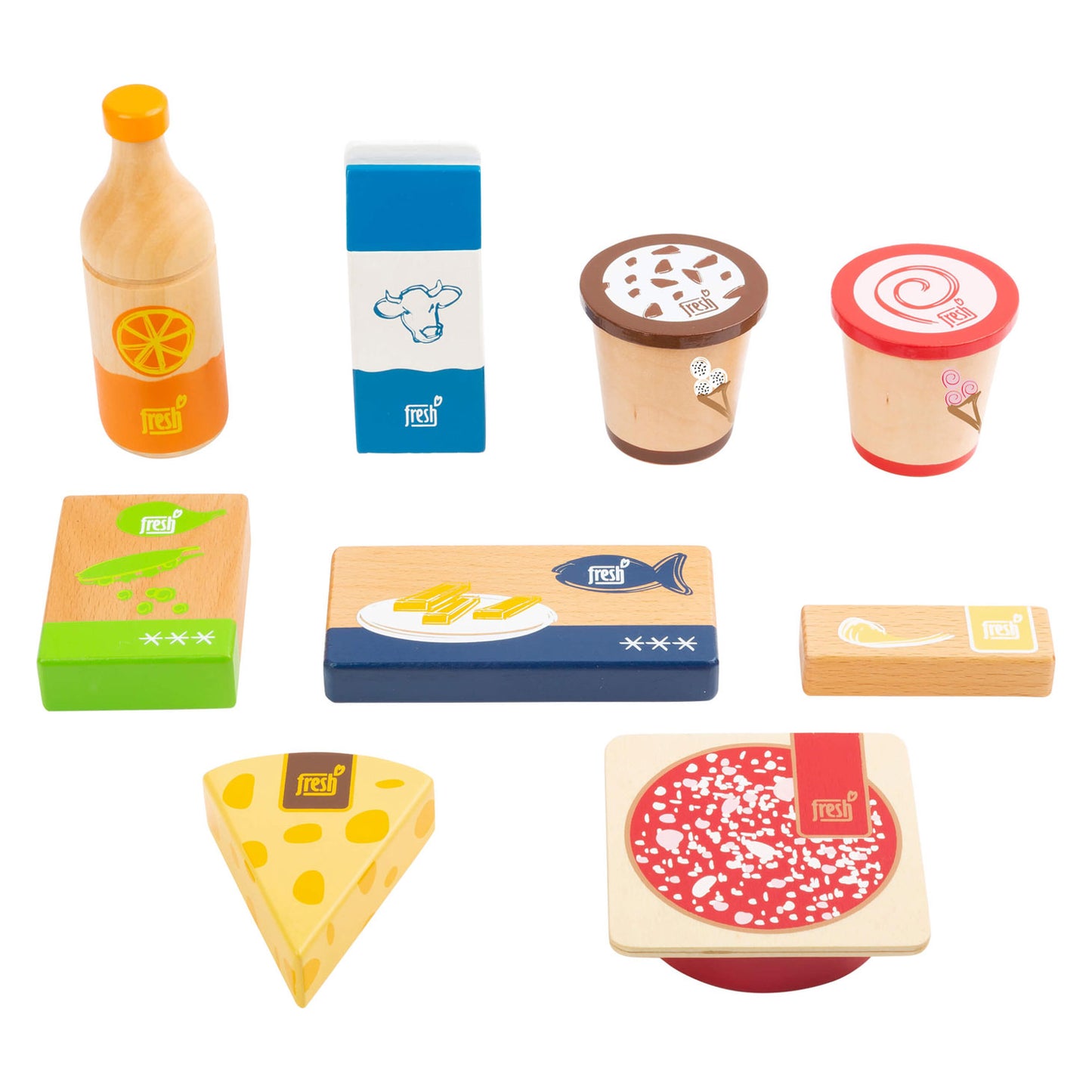 Small Foot - houten speeleten koude en bevroren producten, 9dlg.