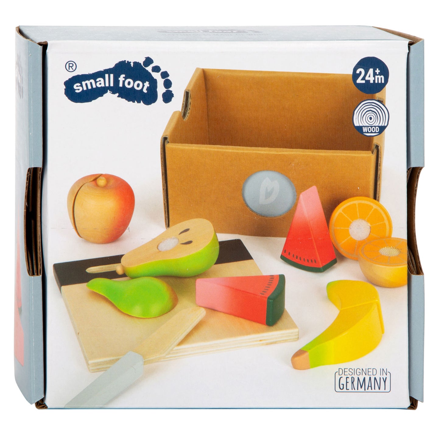 Small Foot - houten snij- en speeleten fruit set, 13dlg.