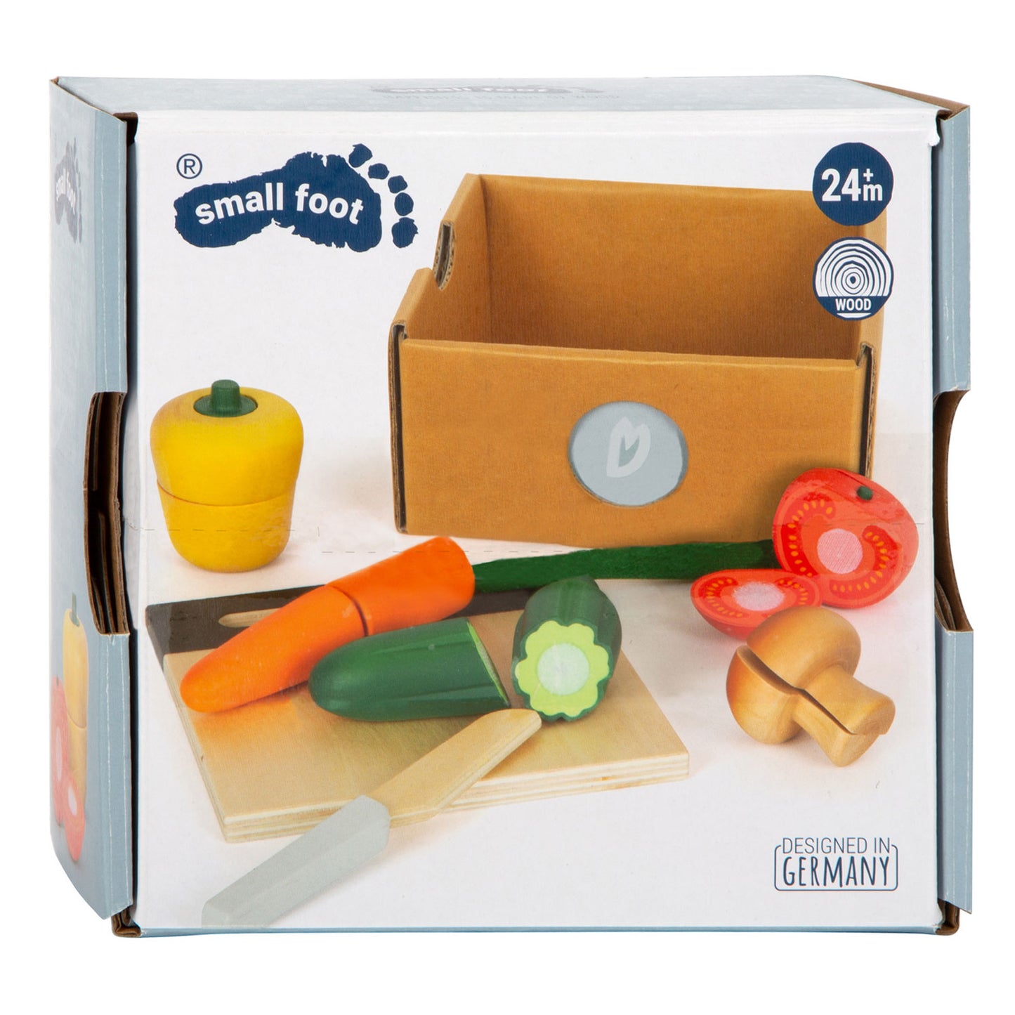 Small Foot - houten snij- en speeleten groenten set, 13dlg.