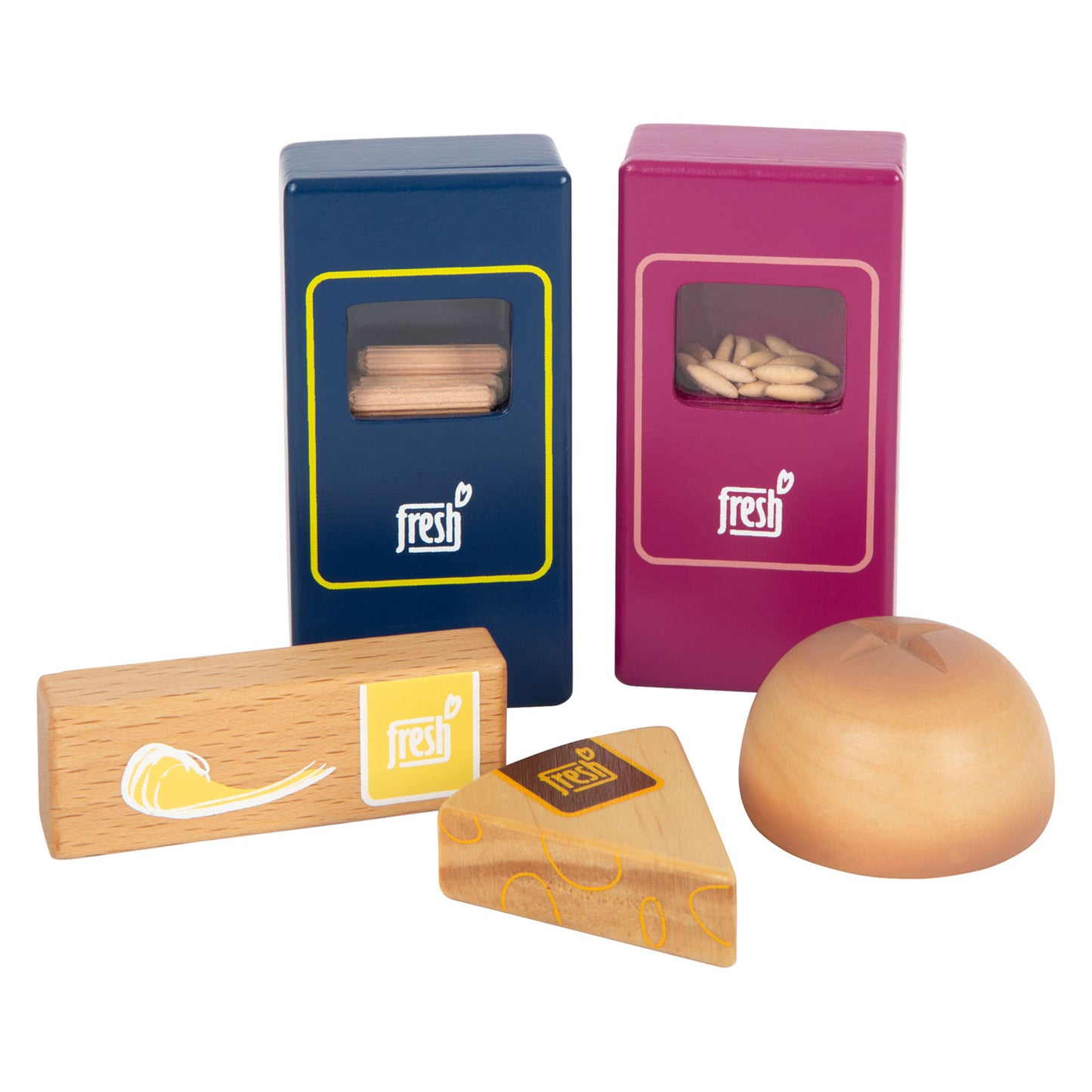 Small Foot - houten speeleten vegetarisch voedselset, 17dlg.