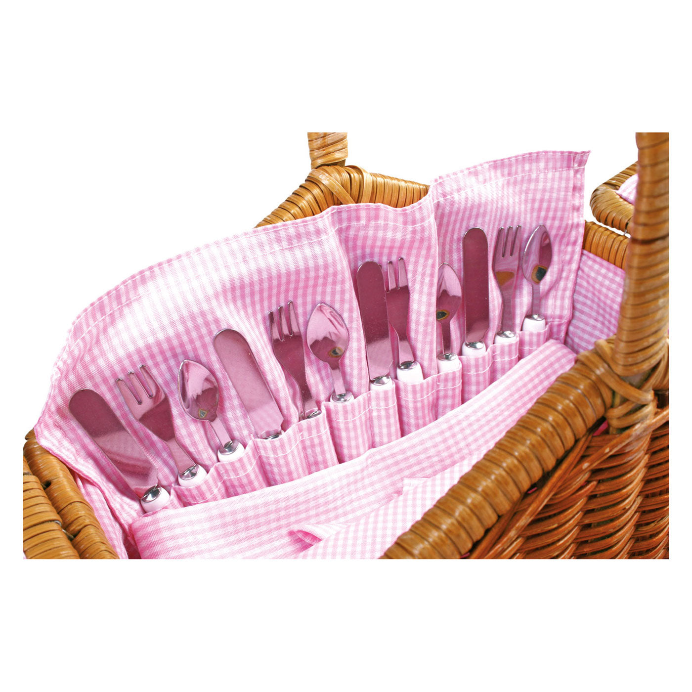 Small Foot - houten picknickmand met servies romantisch, 30dlg.