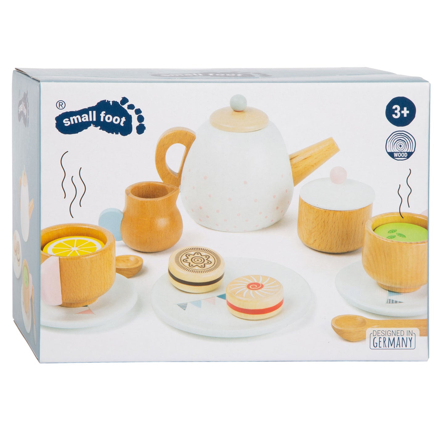 Small Foot - houten theeset met speeleten, 17dlg.