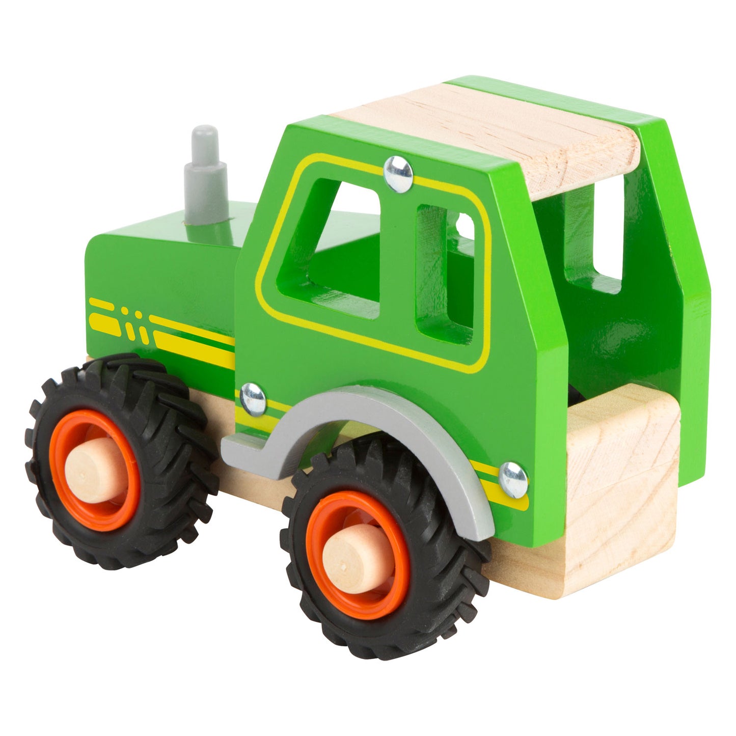 Small Foot - houten tractor groen