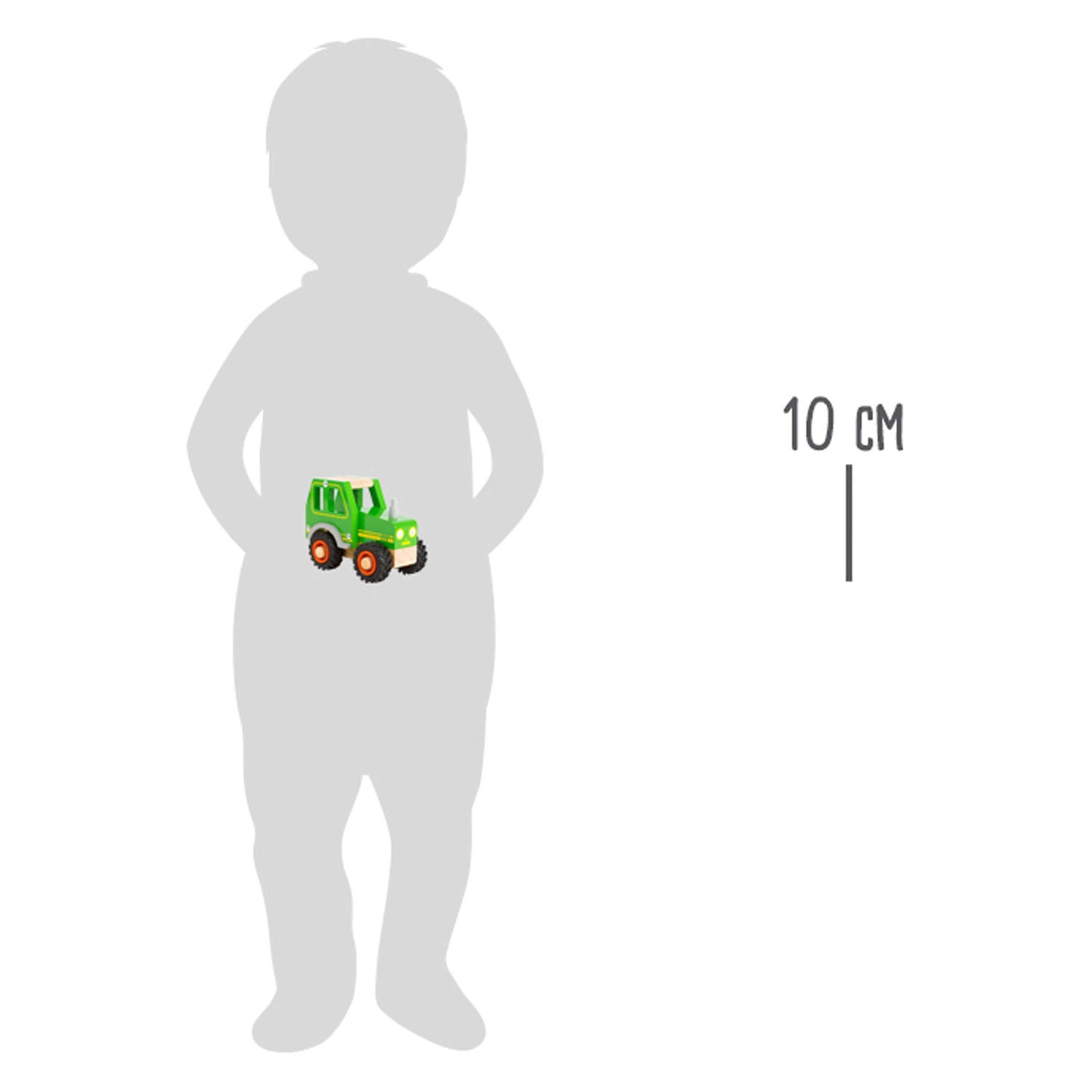 Small Foot - houten tractor groen
