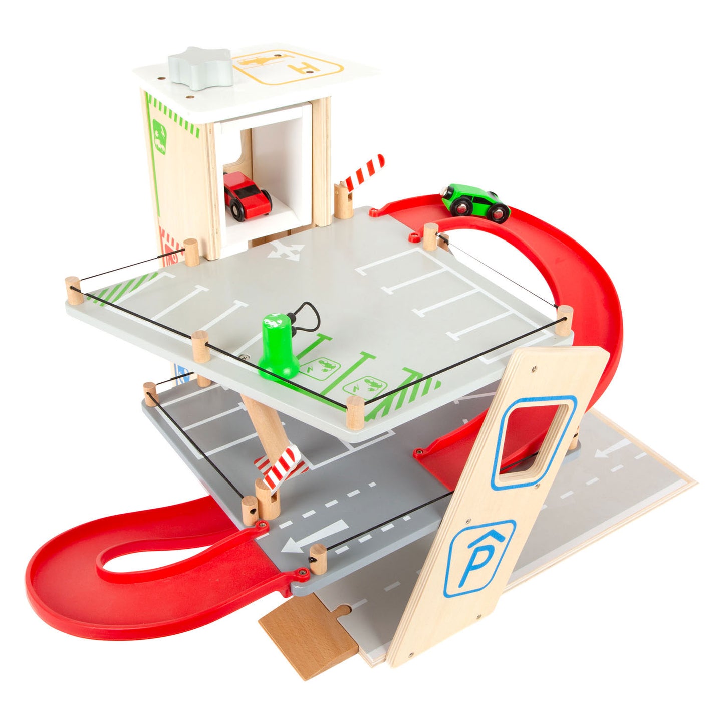 Small Foot - houten garage met wasstraat