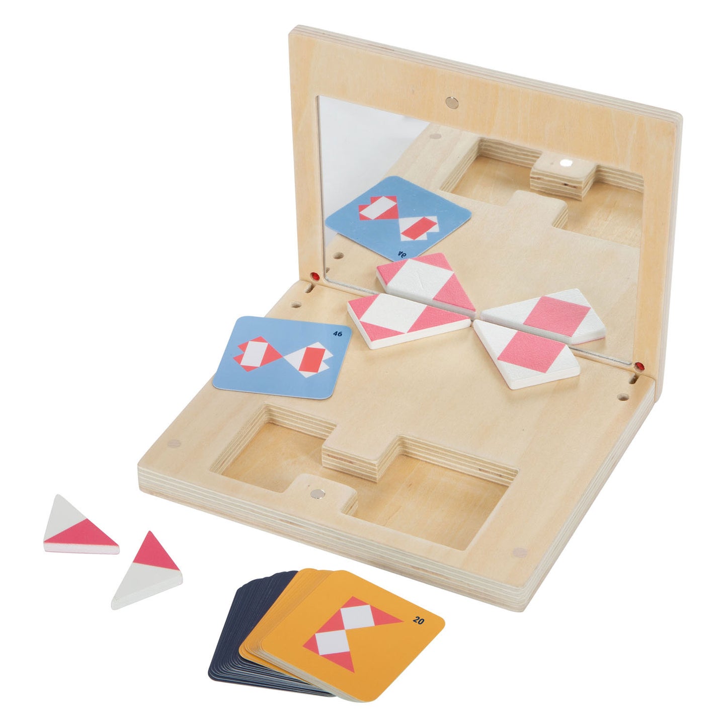Small Foot - houten symmetriespel met spiegel educatief