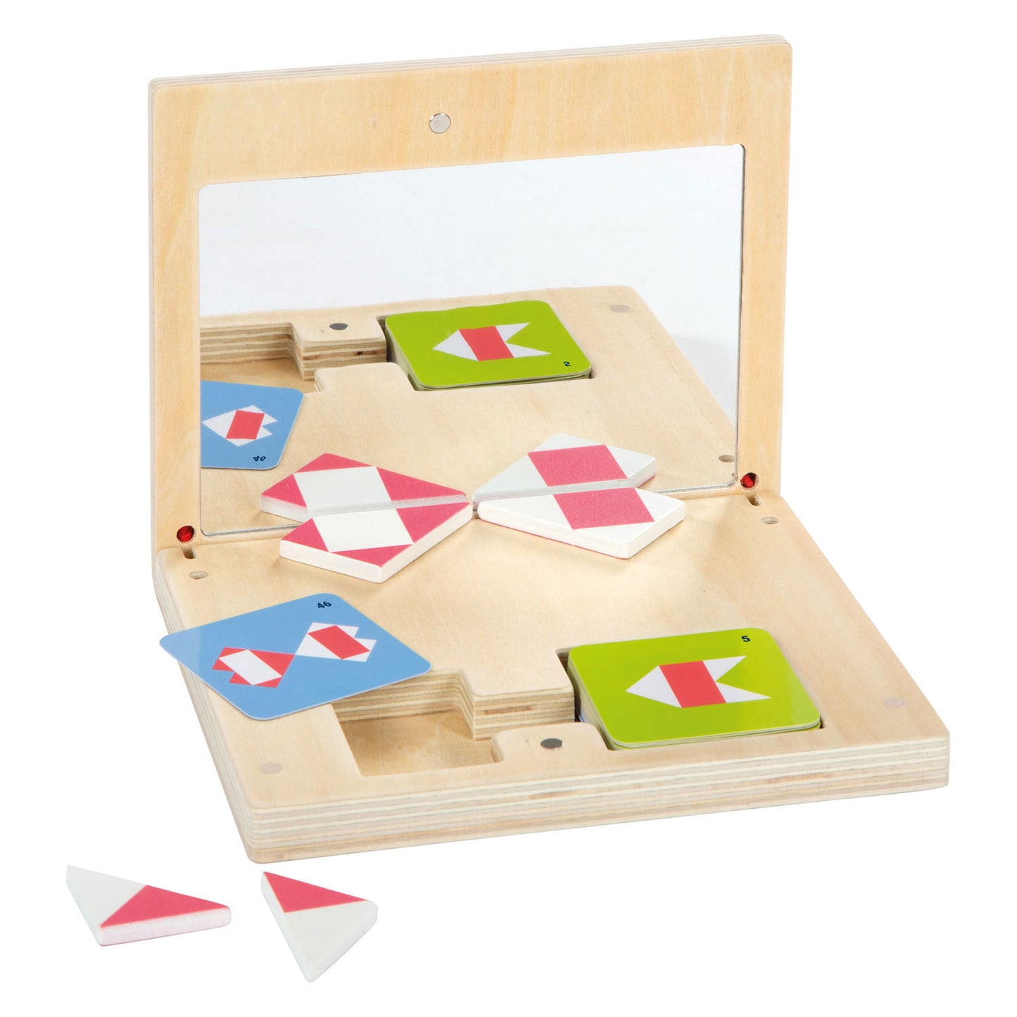 Small Foot - houten symmetriespel met spiegel educatief