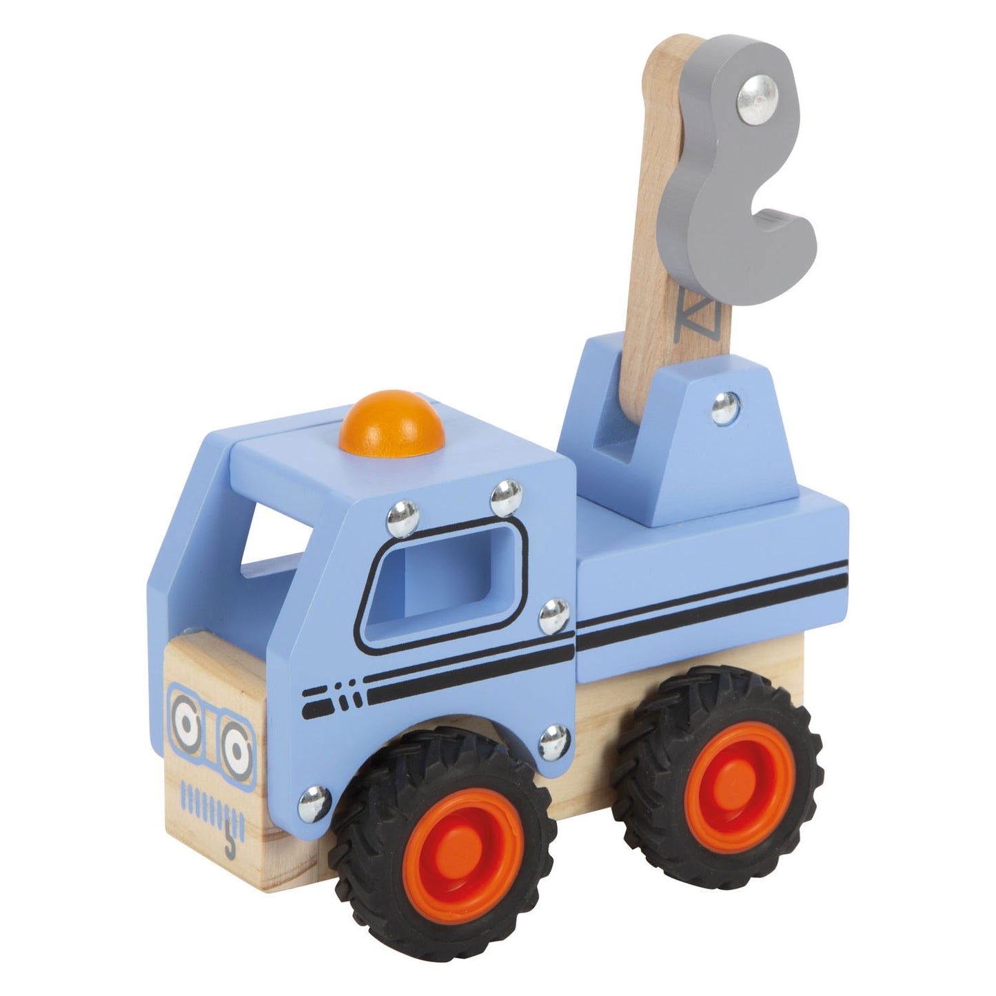 Small Foot - houten sleepwagen blauw