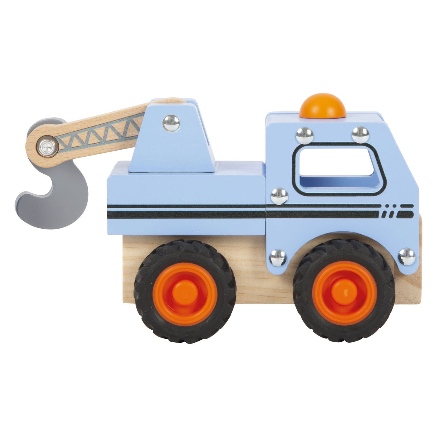 Small Foot - houten sleepwagen blauw