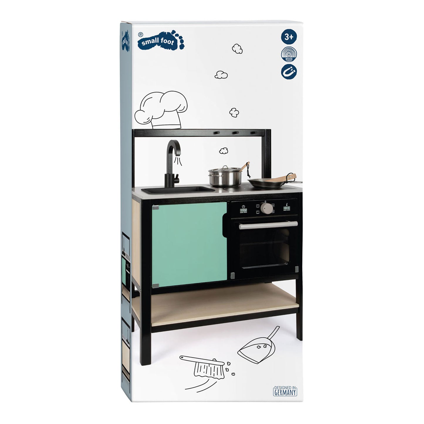 Small Foot - houten speelkeuken industrieel, 6dlg.