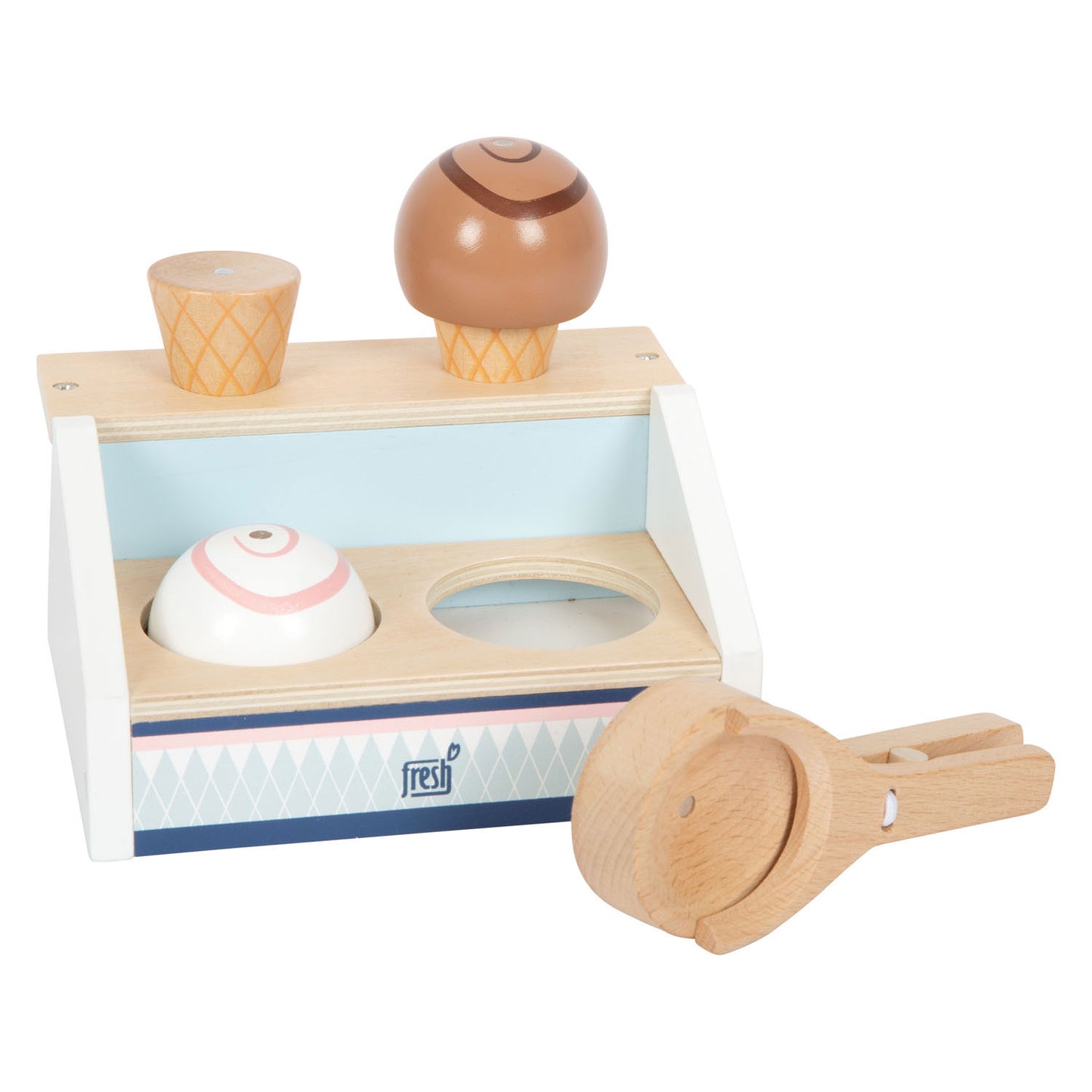 Small Foot - houten compacte ijskraam fresh, 6dlg.